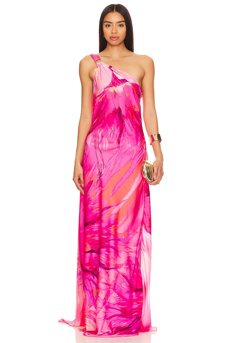 HEMANT AND NANDITA Abira One Shoulder Maxi Dress