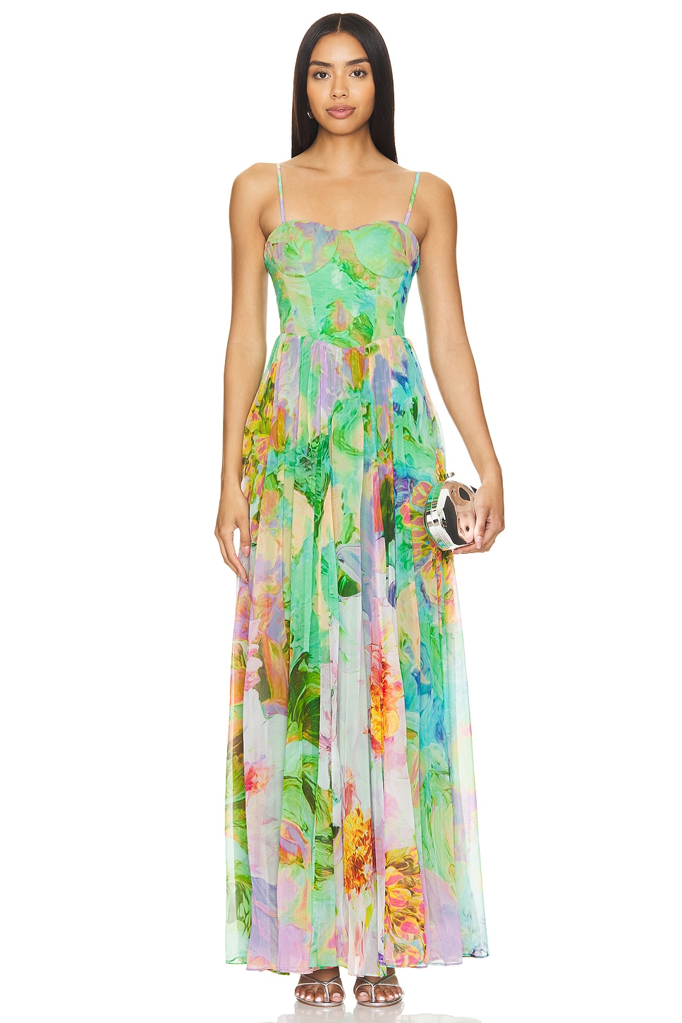 HEMANT AND NANDITA Corset Maxi Dress