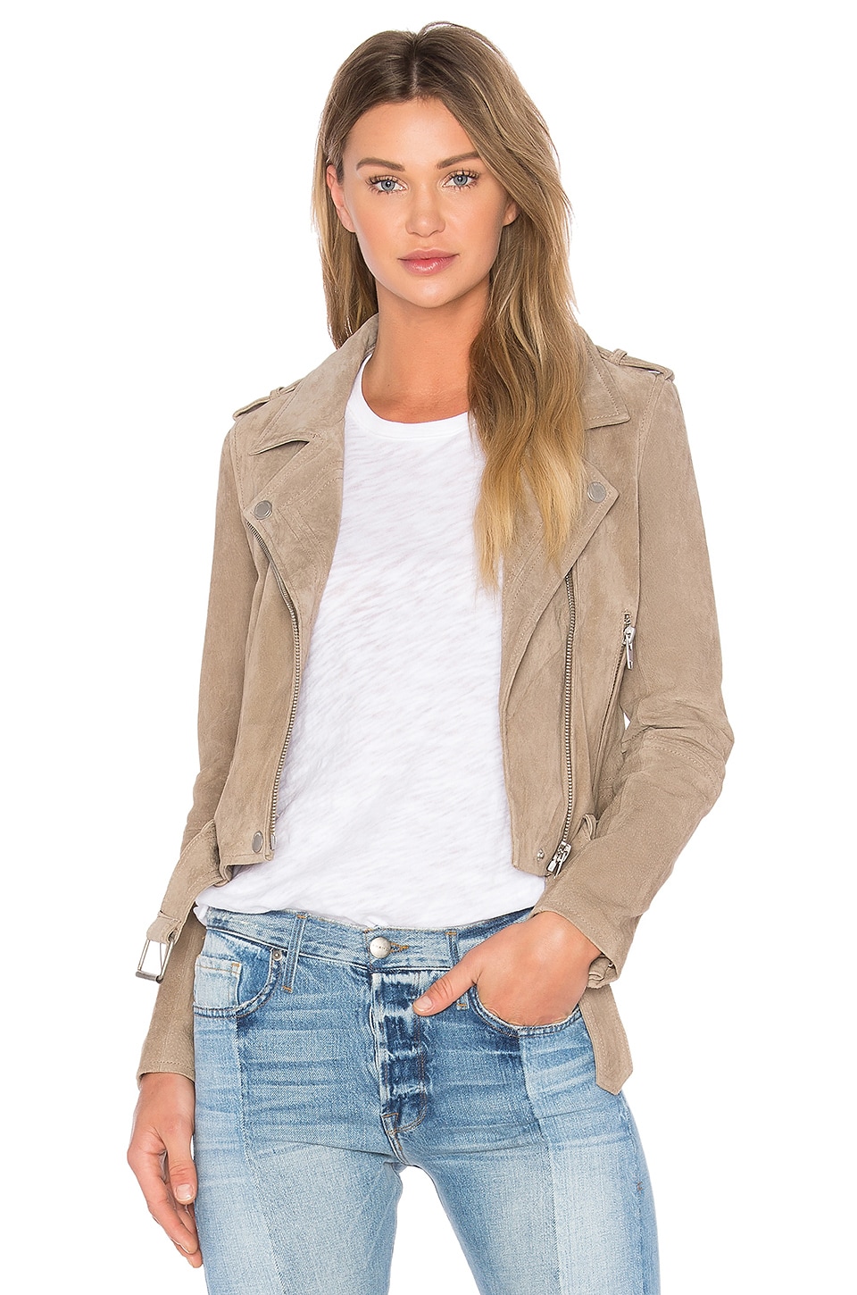 BLANKNYC Suede Moto Jacket