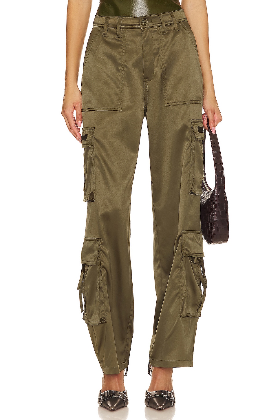 BLANKNYC Franklin Cargo Satin Pant