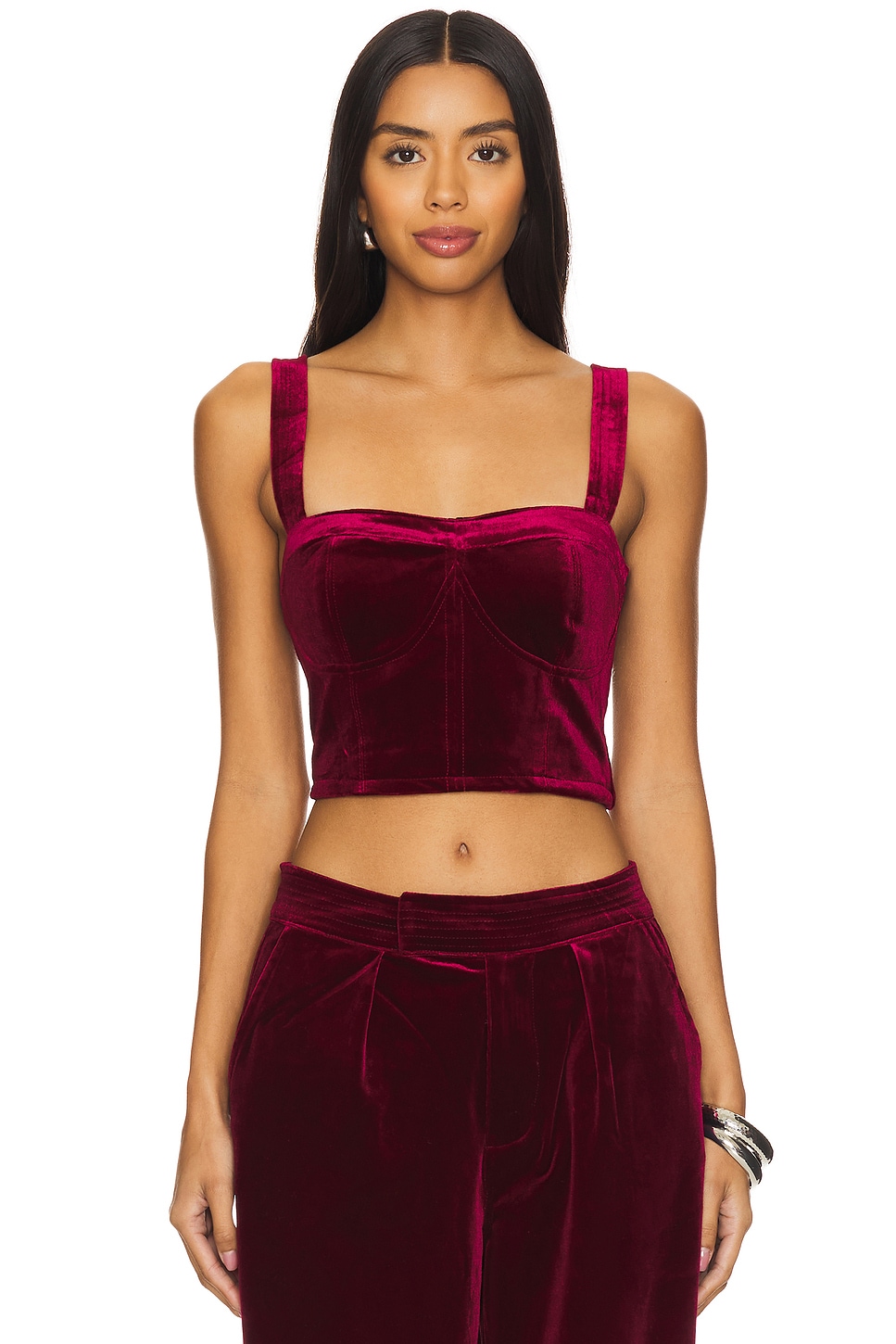 BLANKNYC Velvet Crop Top