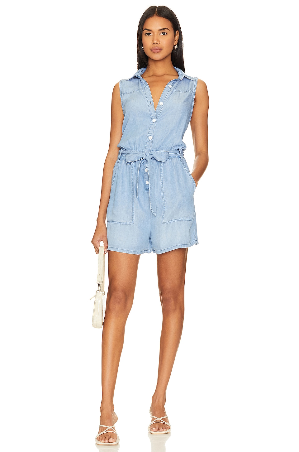 Bella Dahl Sleeveless Utility Romper