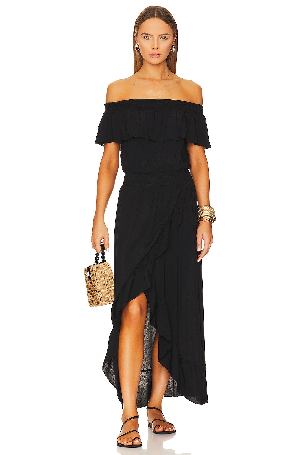 Bobi BLACK Ruffle Dress