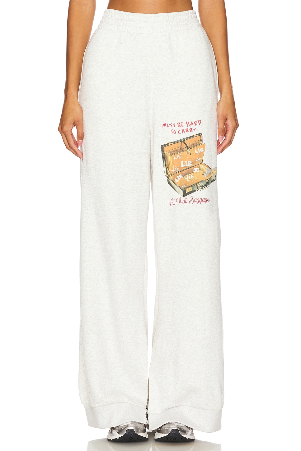 Boys Lie All That Baggage Terry Natural Sweatpants