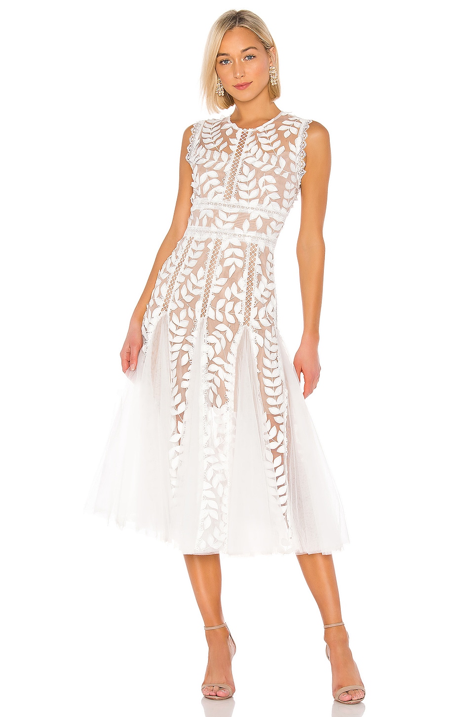 Bronx and Banco Saba Blanc Midi Dress