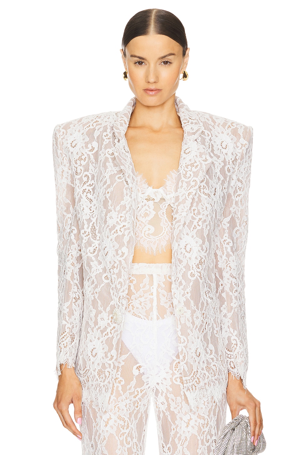 Bronx and Banco Capri Blanc Lace Blazer