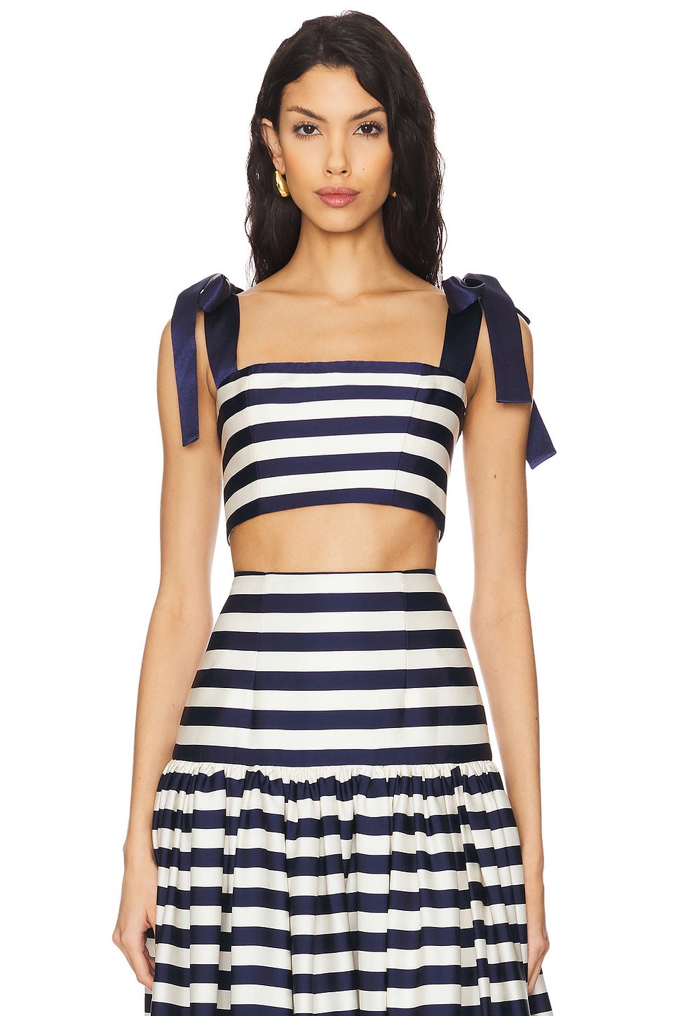 Bronx and Banco Quinn Striped Top in Navy & White