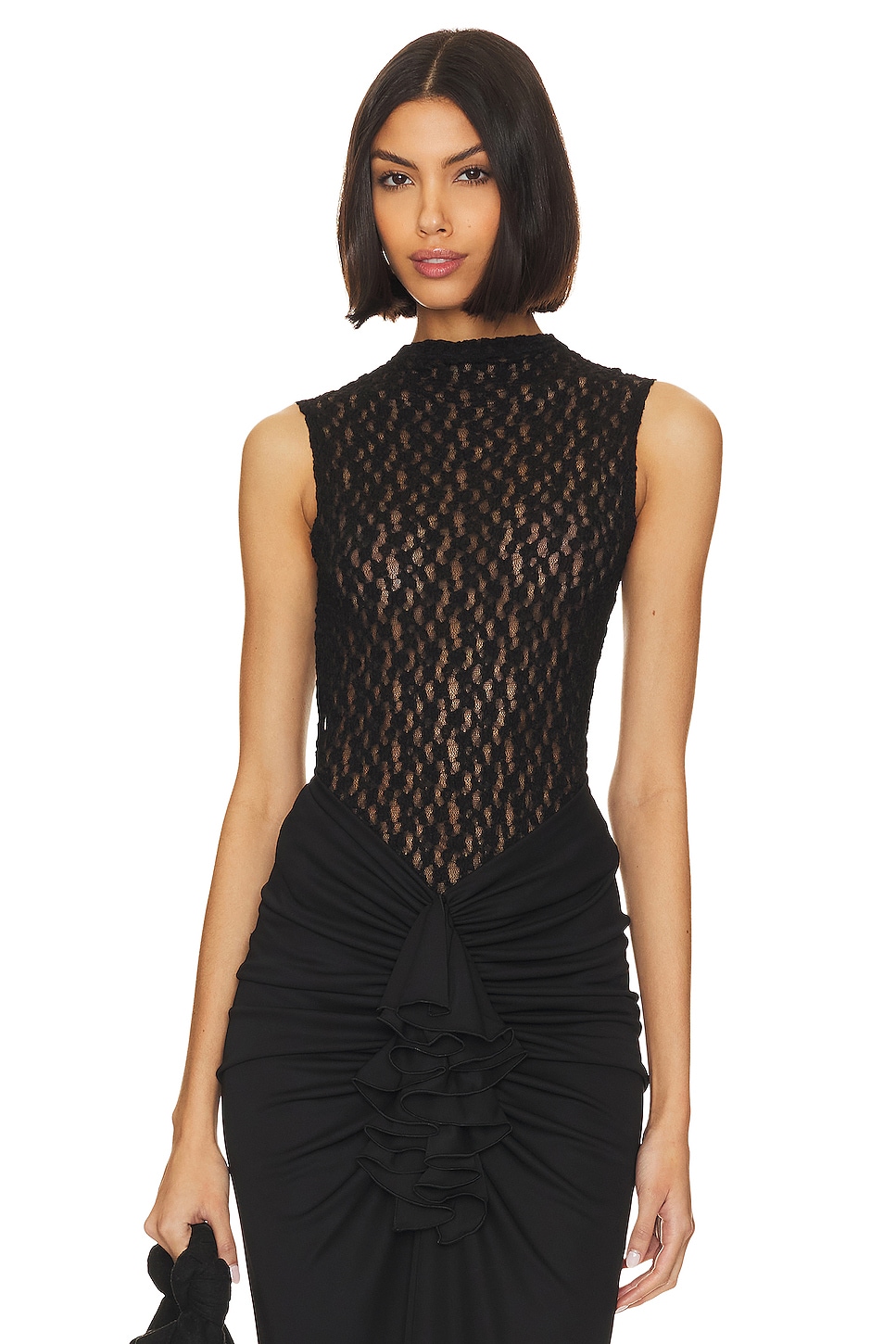 BUCI Sheer Lace Tank