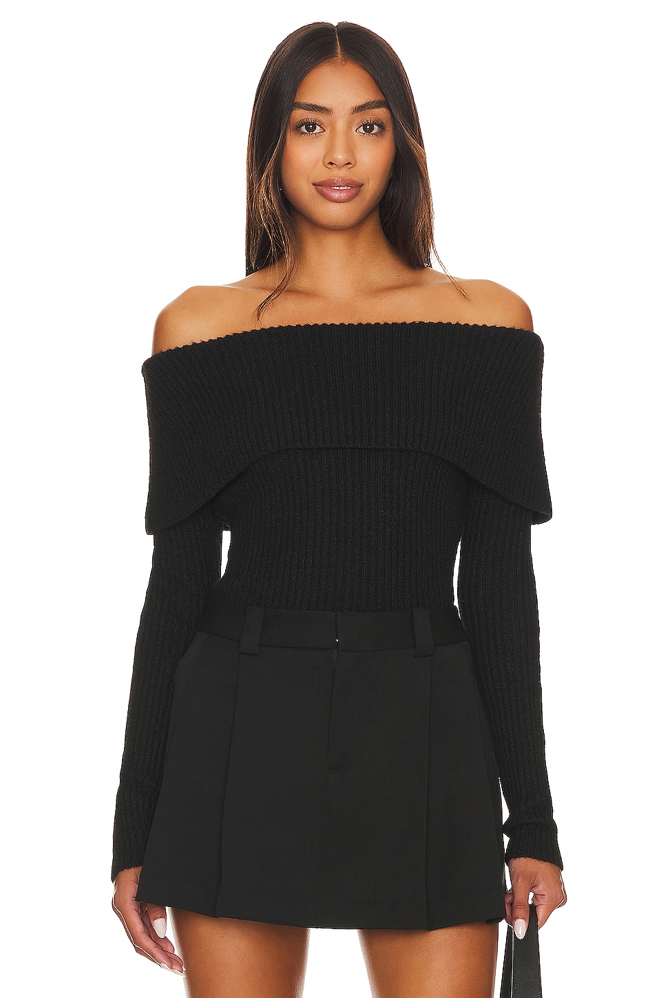 Central Park West Gwyneth Off-shoulder Sweater