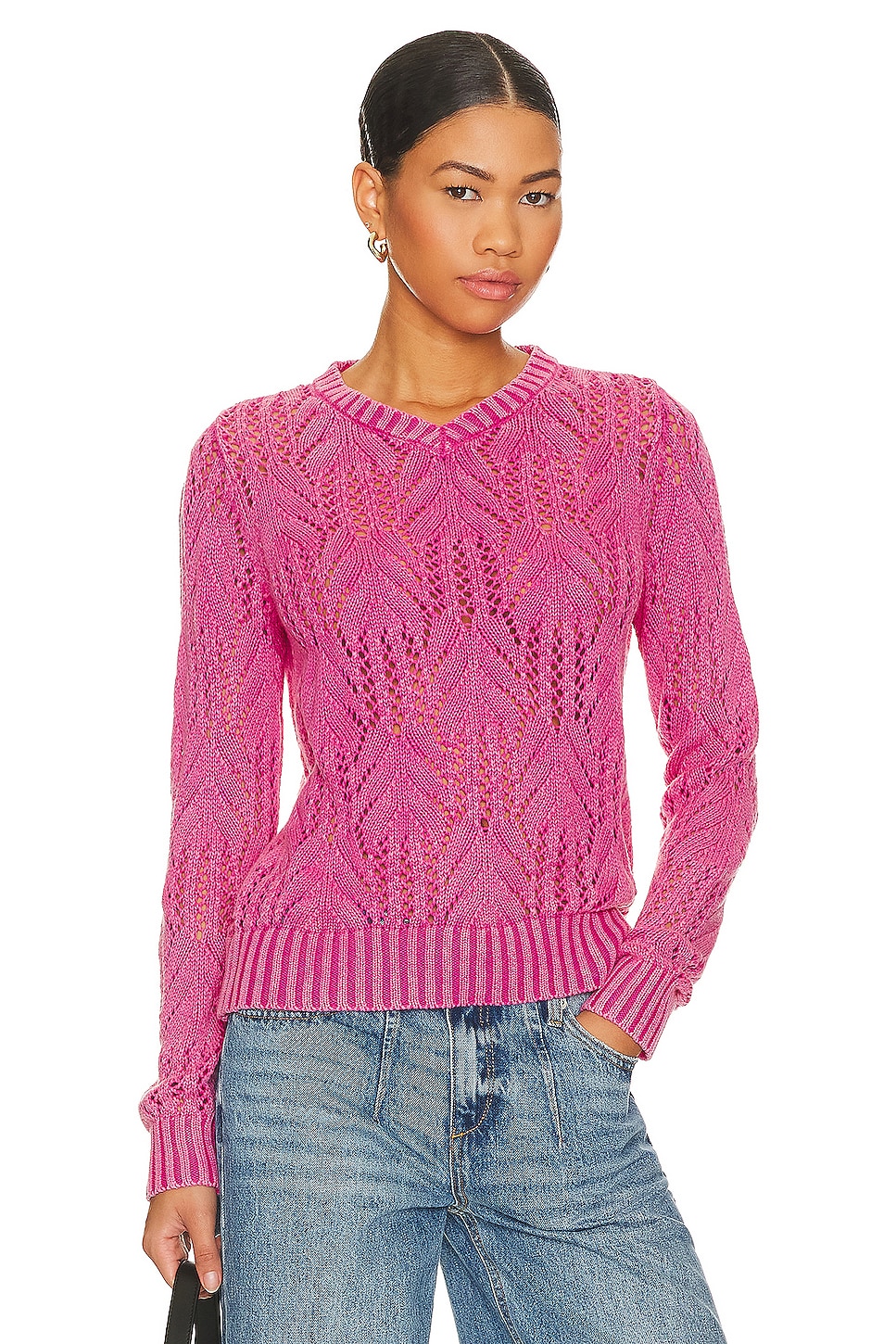 Central Park West Delilah V-neck Sweater