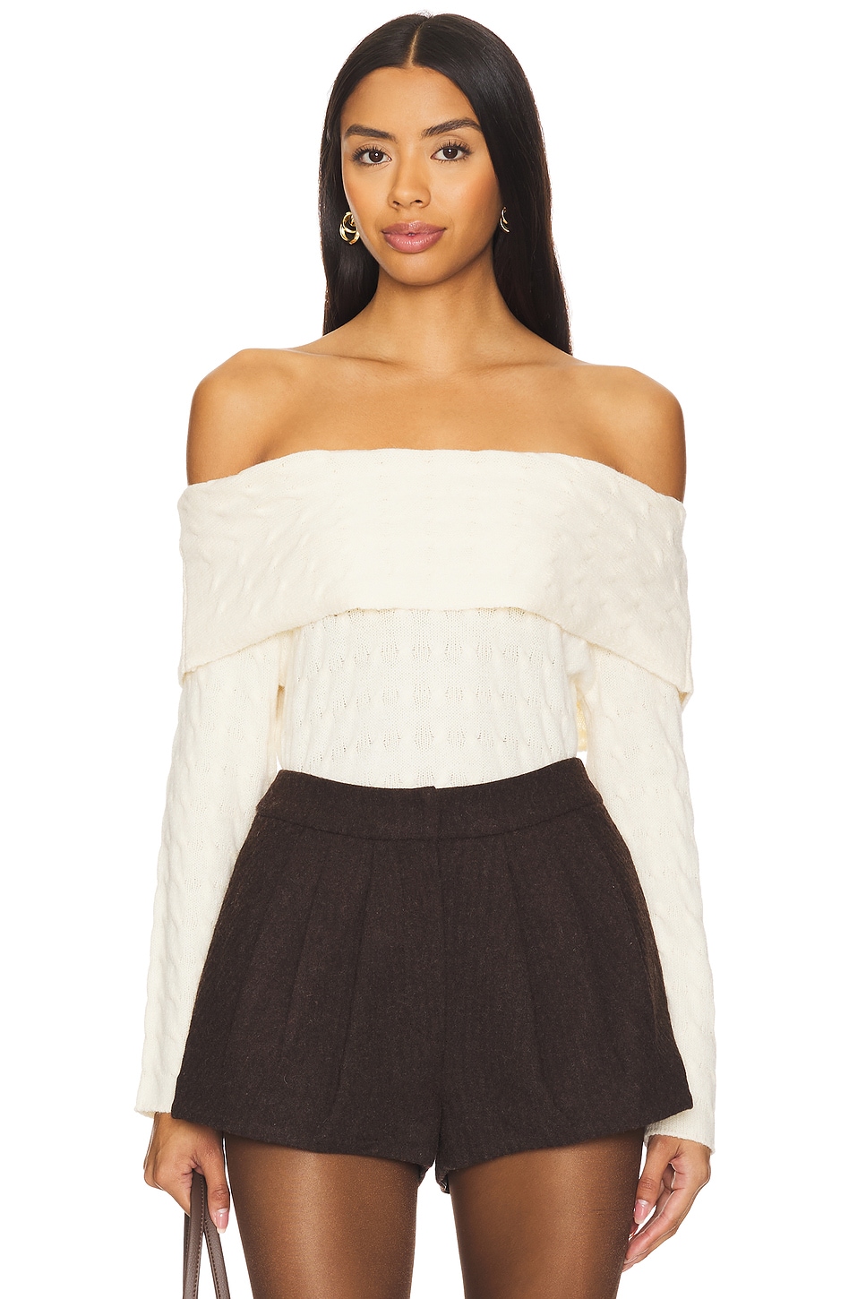 Central Park West Constance Cable Off Shoulder