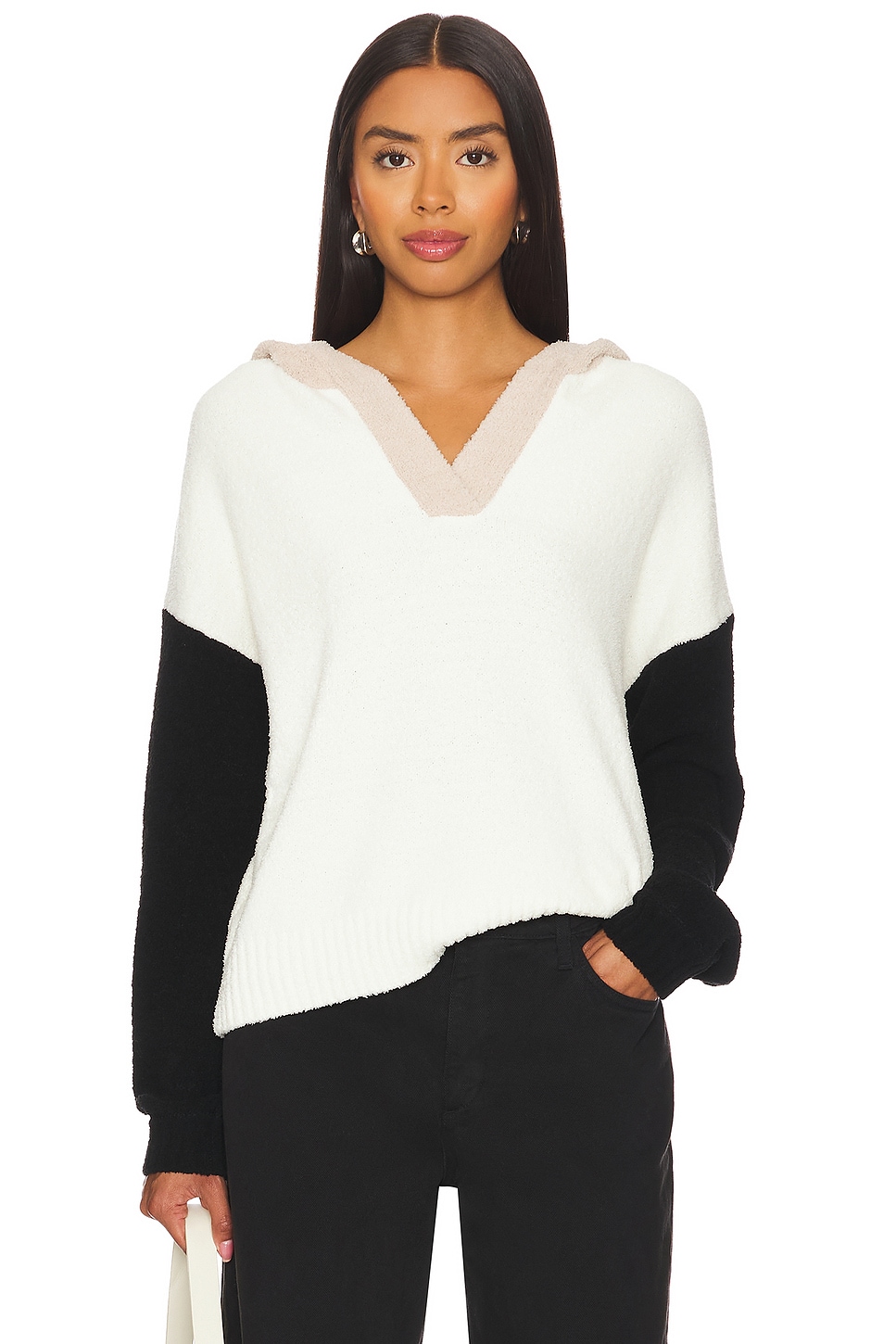 Central Park West Pippa Terrycloth Hooded Sweater