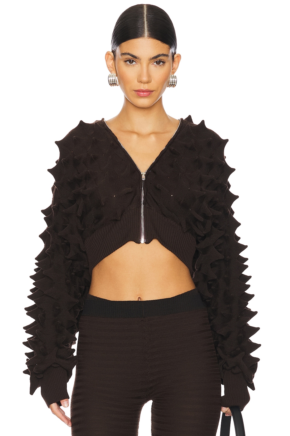 CHET LO Maxi Spike Batwing Cardigan