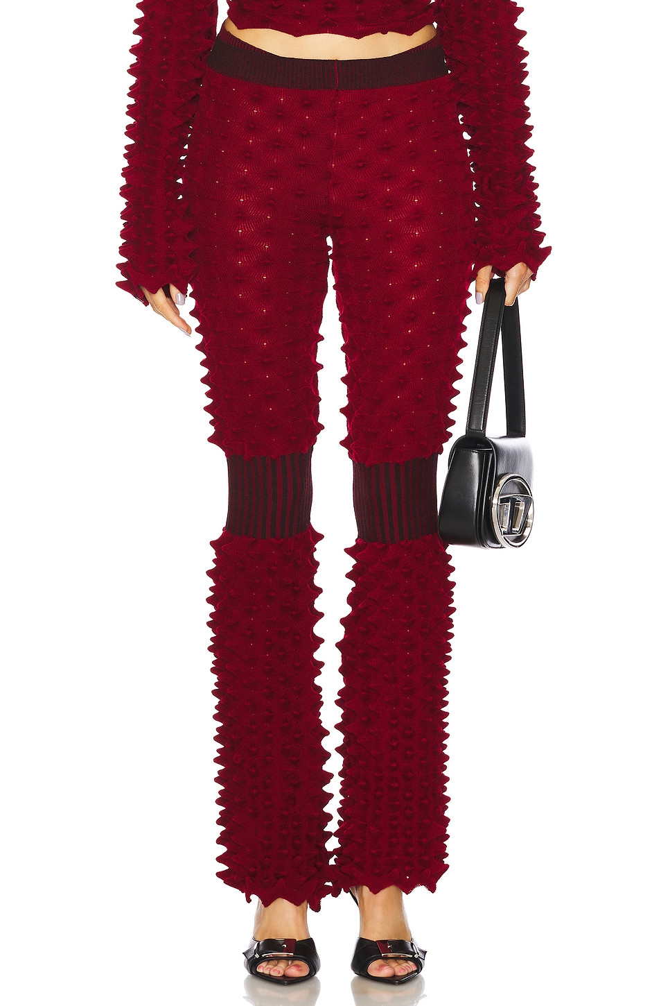 CHET LO Spiky Rib Trousers