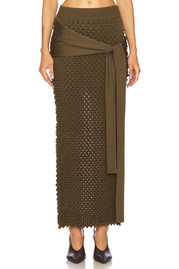 CHET LO Mini Spike Wrap Skirt