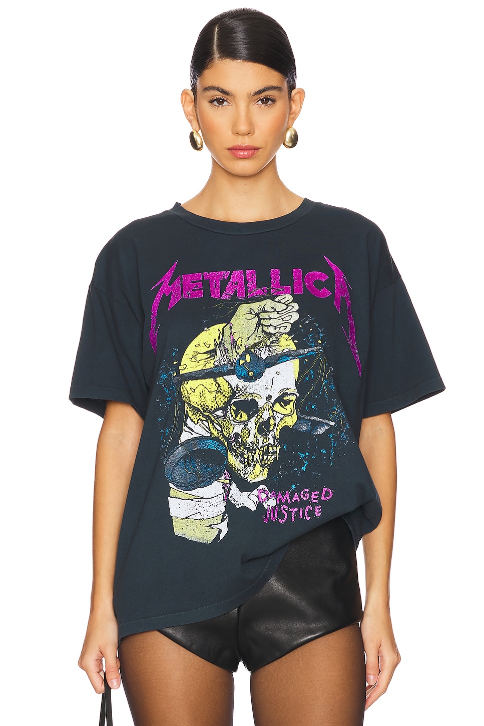 DAYDREAMER Metallica Damaged Justice Merch Tee