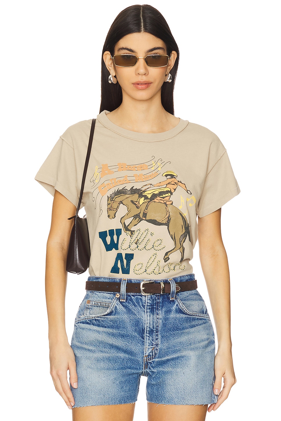 DAYDREAMER Willie Nelson Horse Called Music Reverse Gf Tee