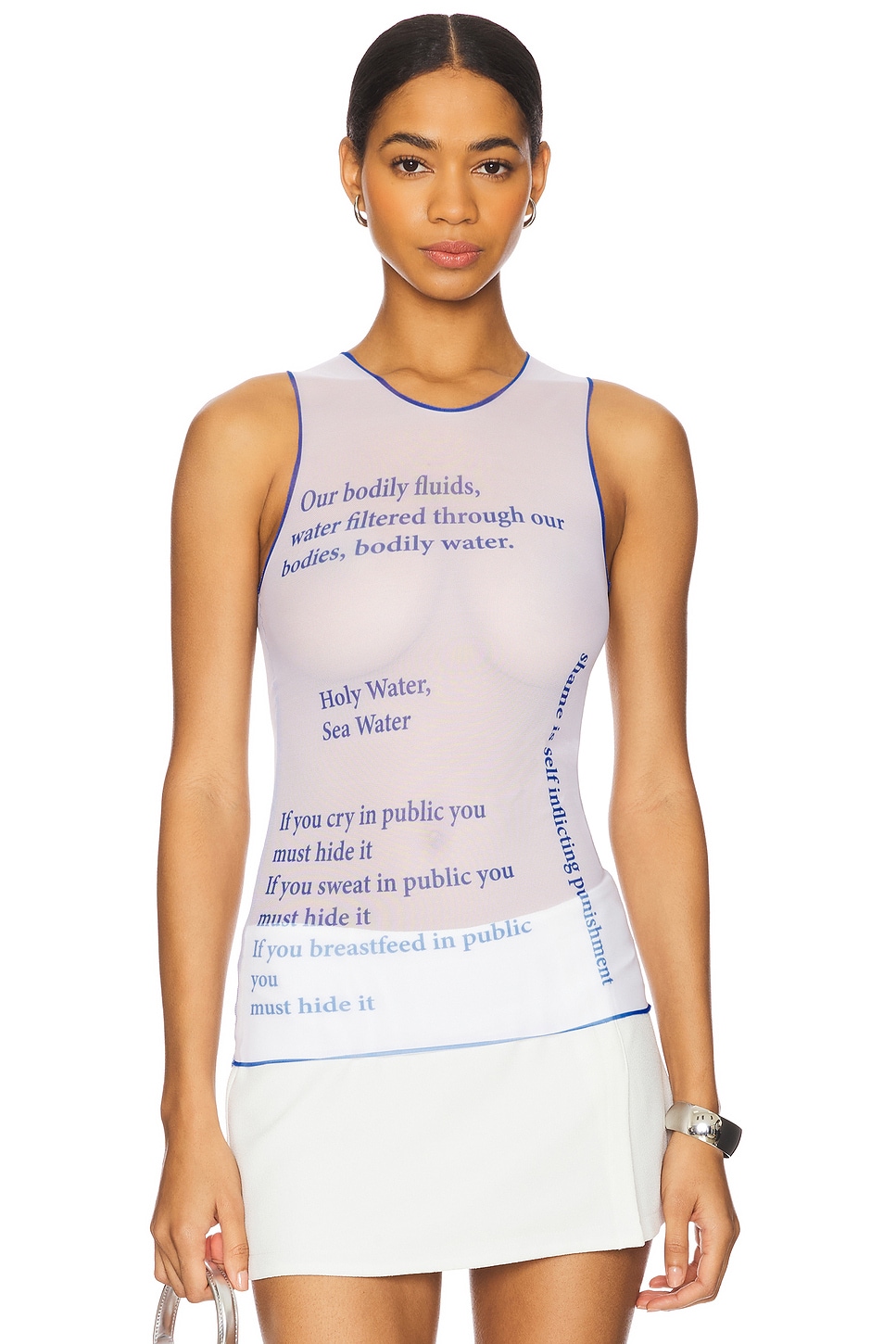 Di Petsa Wet Script Tank Top