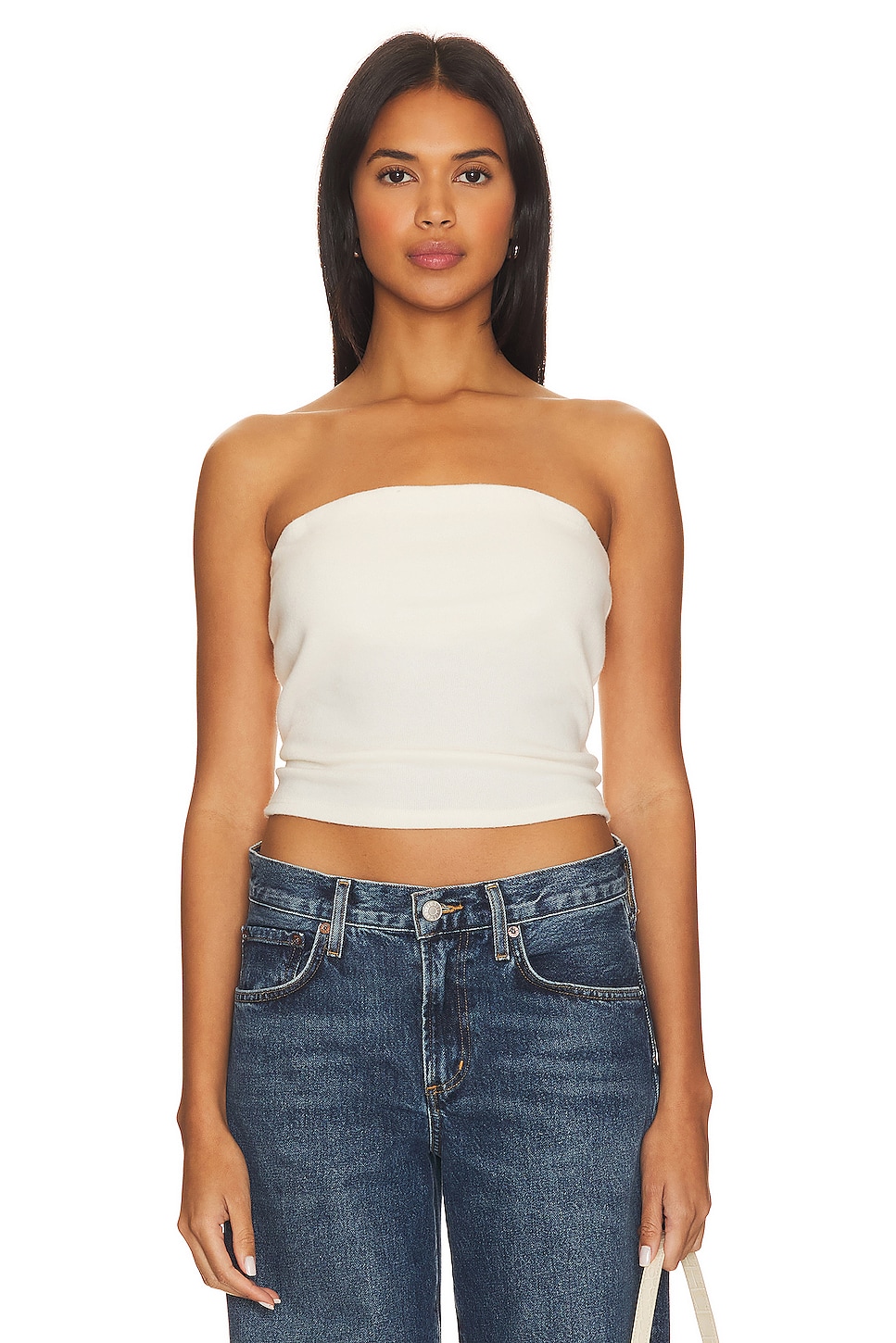 DONNI. Sweater Tube Top