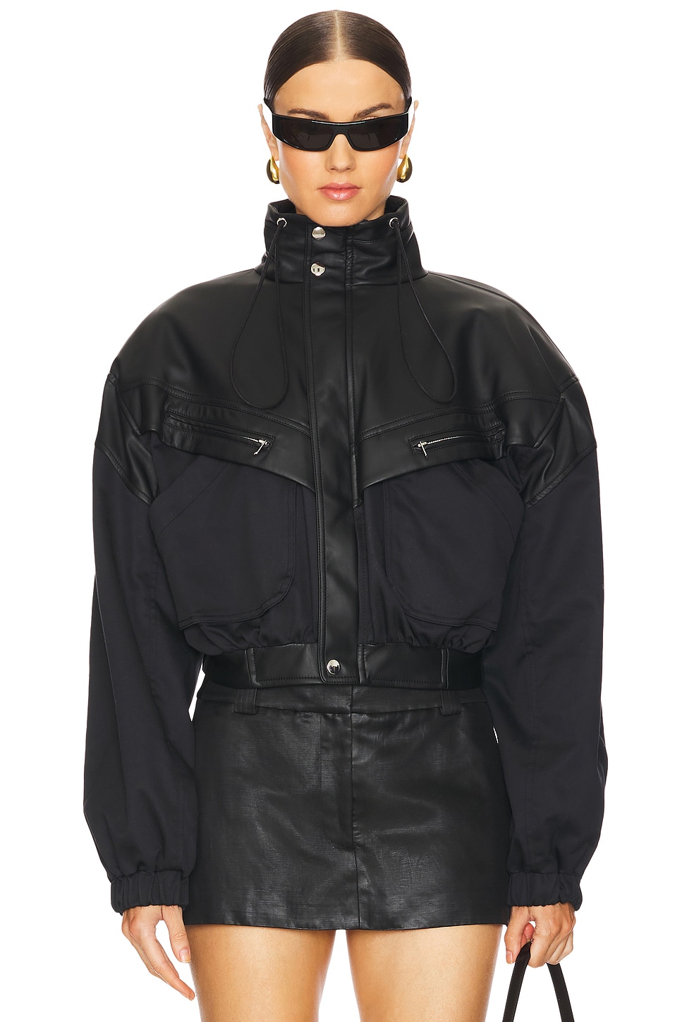 EAVES Aura Crop Bomber Jacket