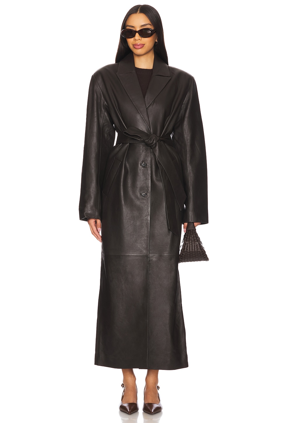 EAVES Formosa Leather Coat