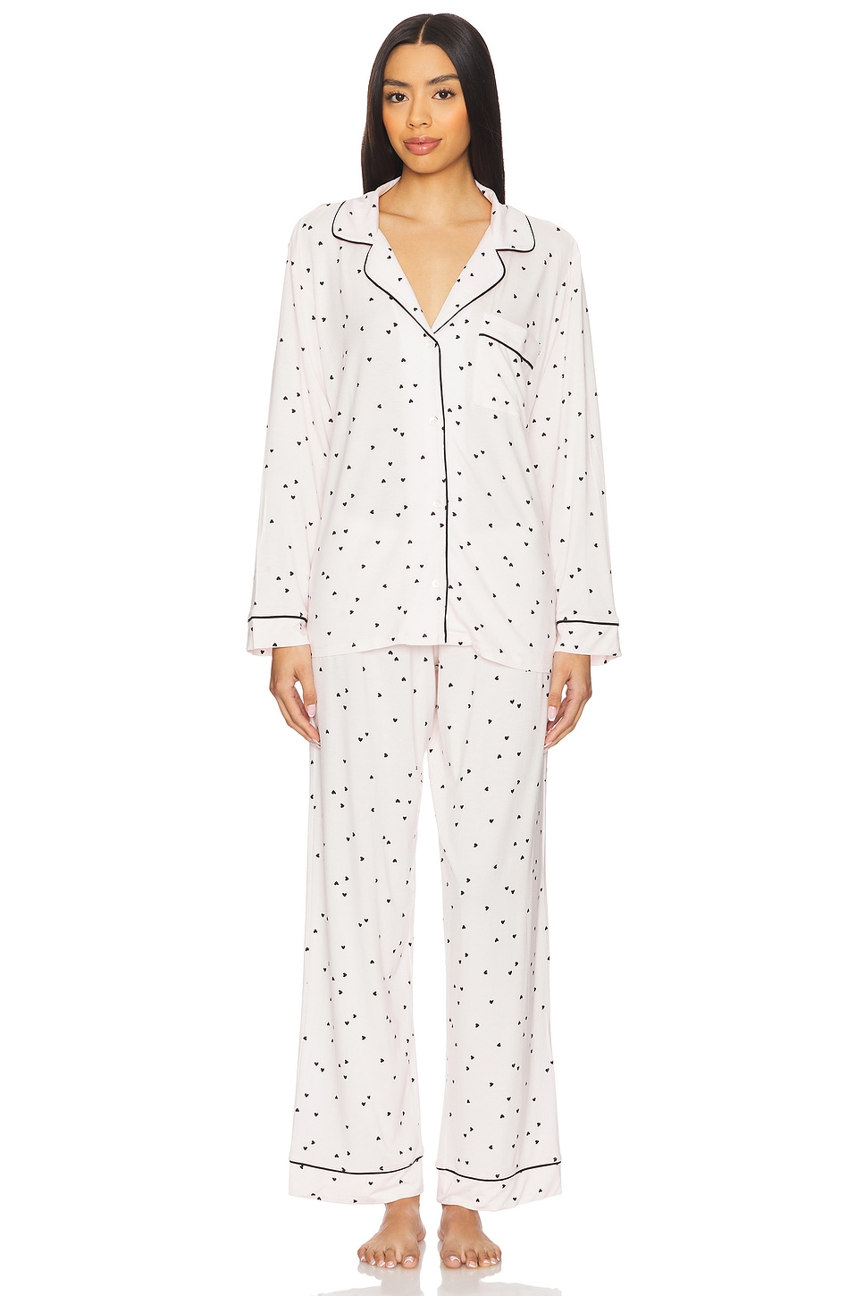 eberjey Gisele Printed Long Pj Set