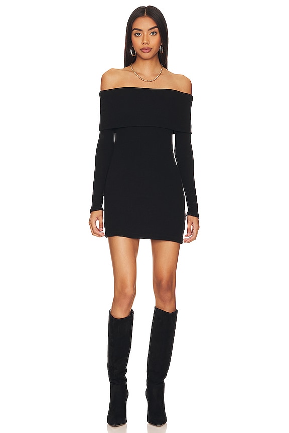 Enza Costa Off-shoulder Sweater Mini Dress