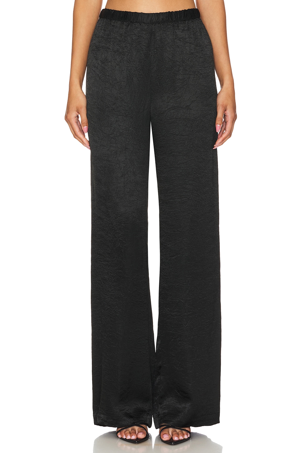 Enza Costa Textured Satin Pant