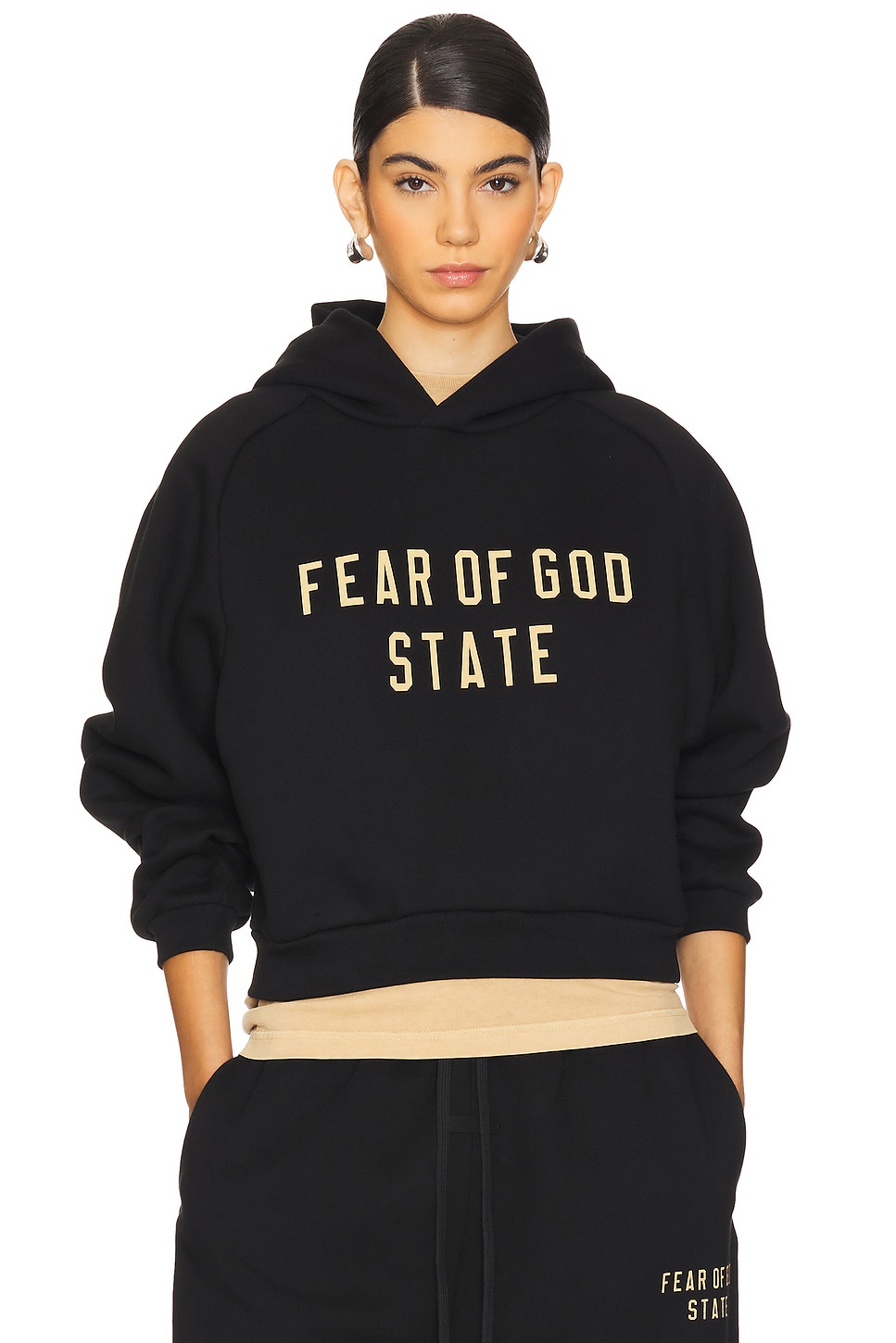 Fear of God ESSENTIALS Cropped Hoodie