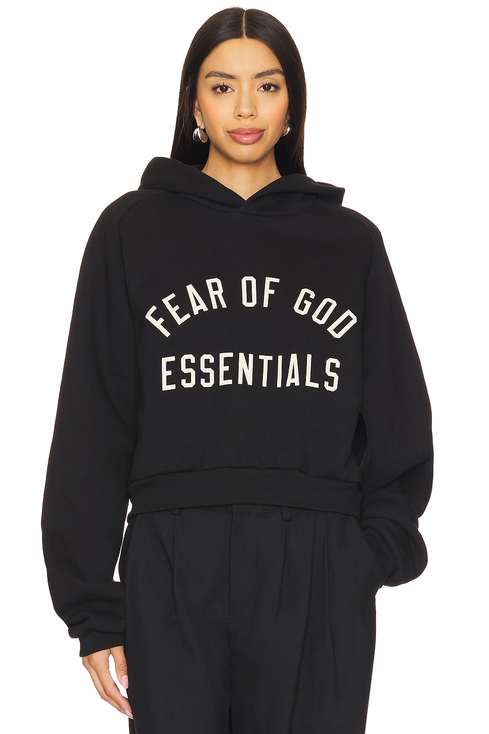 Fear of God ESSENTIALS Cropped Hoodie