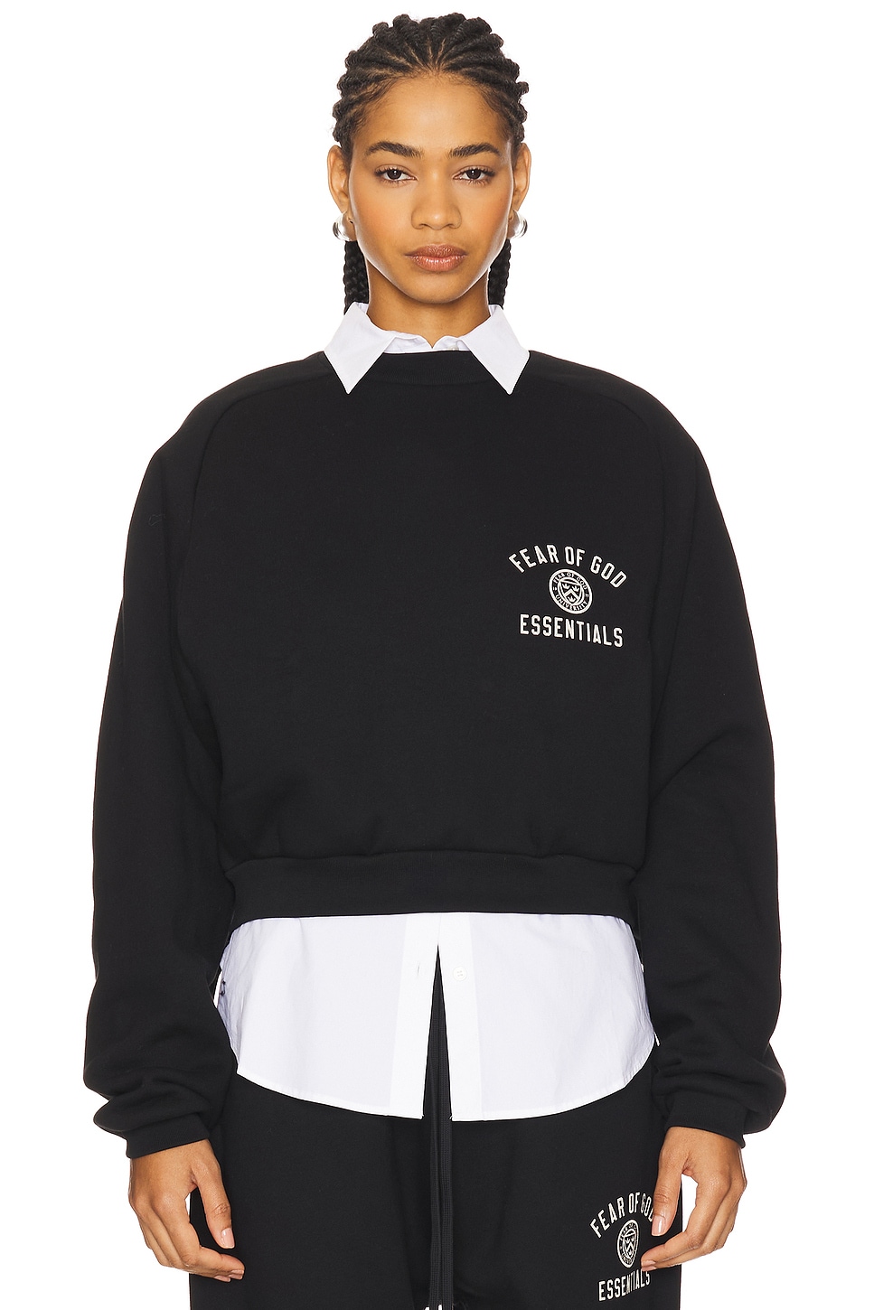 Fear of God ESSENTIALS Cropped Crewneck Sweatshirt