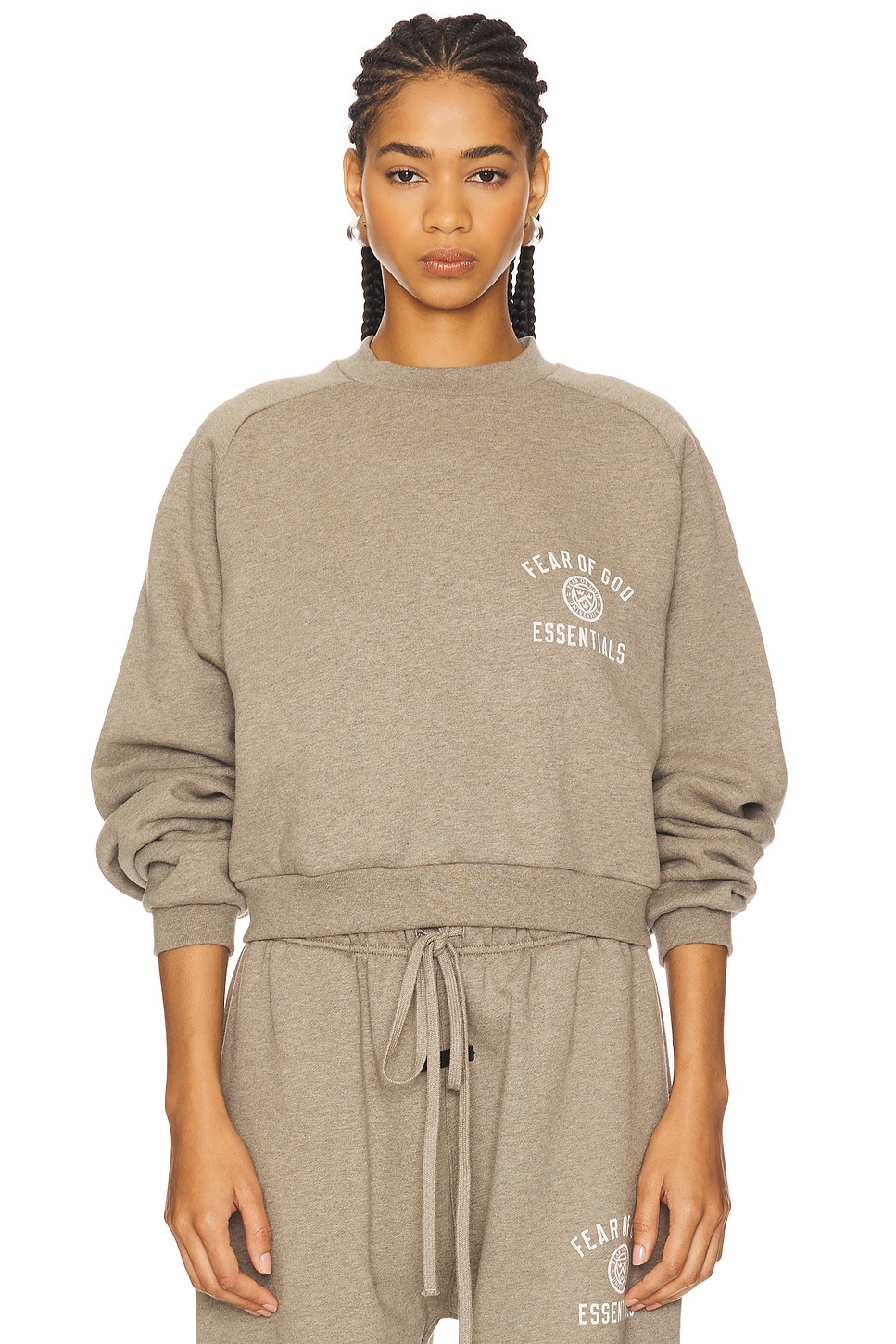 Fear of God ESSENTIALS Cropped Crewneck Sweatshirt