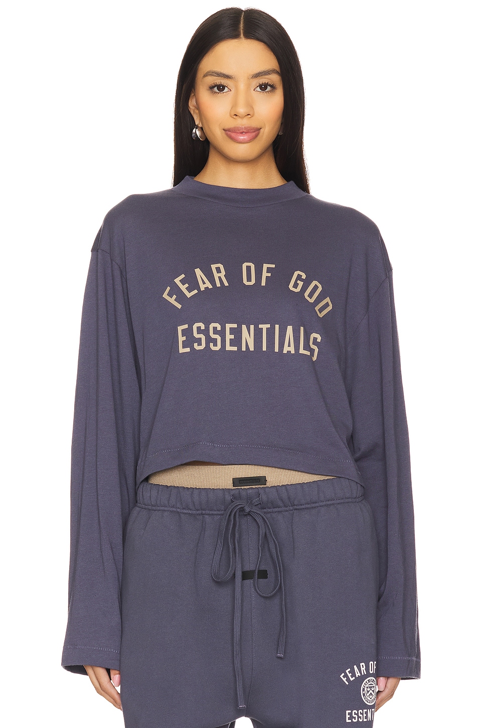 Fear of God ESSENTIALS Cropped Long Sleeve T-Shirt