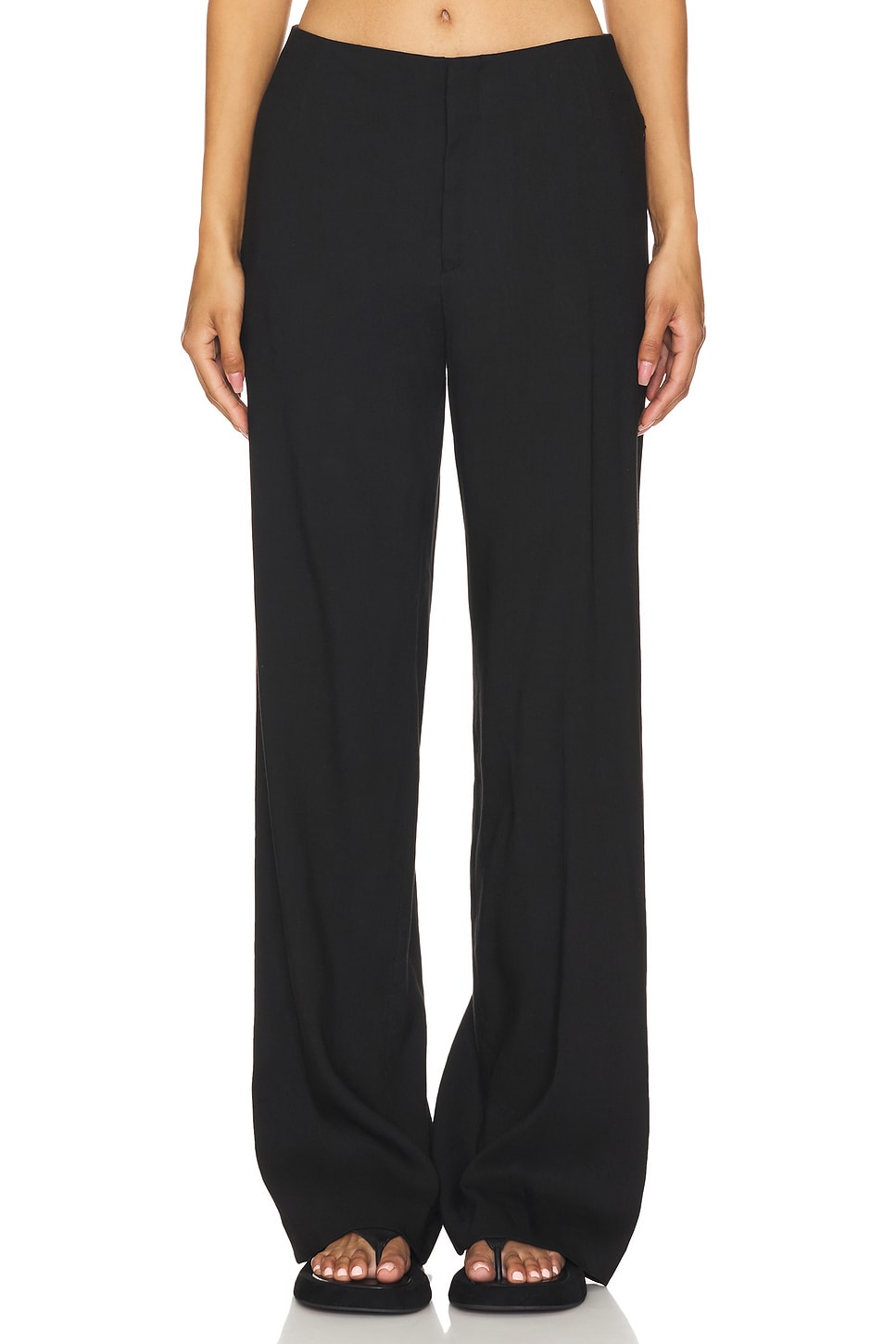 FRAME High Rise Wide Leg Trouser