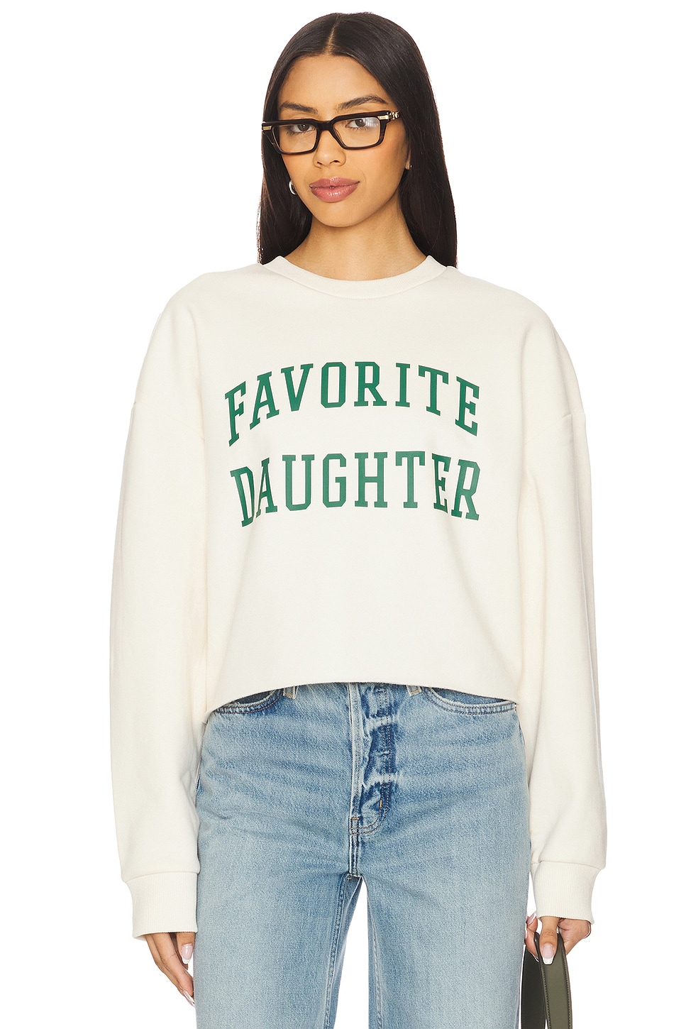 Favorite Daughter Cropped Collegiate Sweatshirt