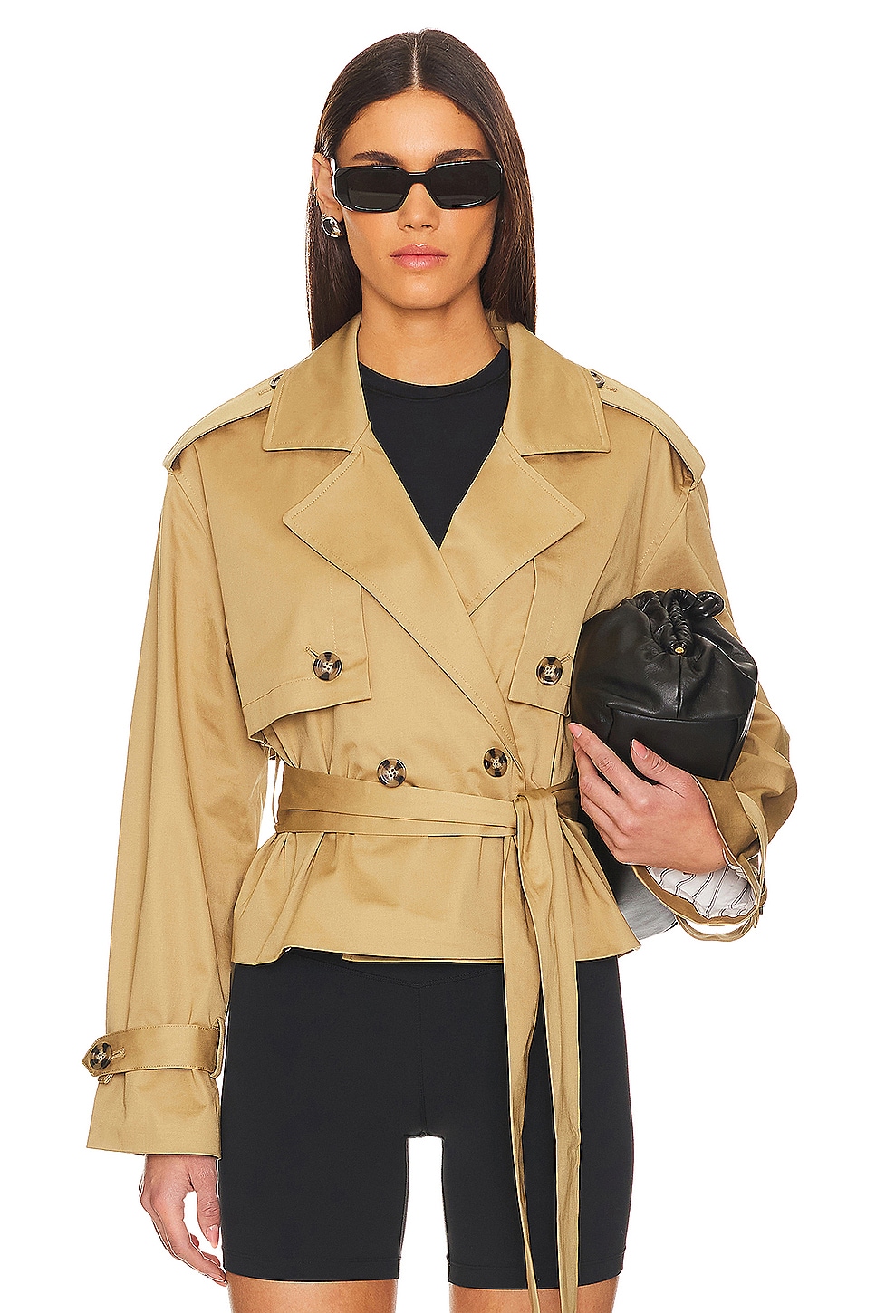 Favorite Daughter The Cropped Charles Trench Coat