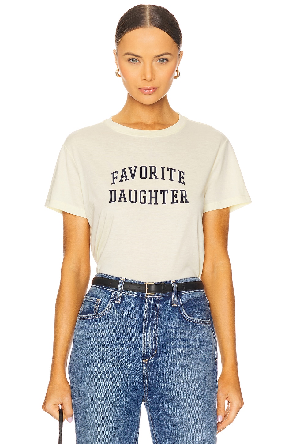 Favorite Daughter Favorite Daughter Cropped Collegiate Tee