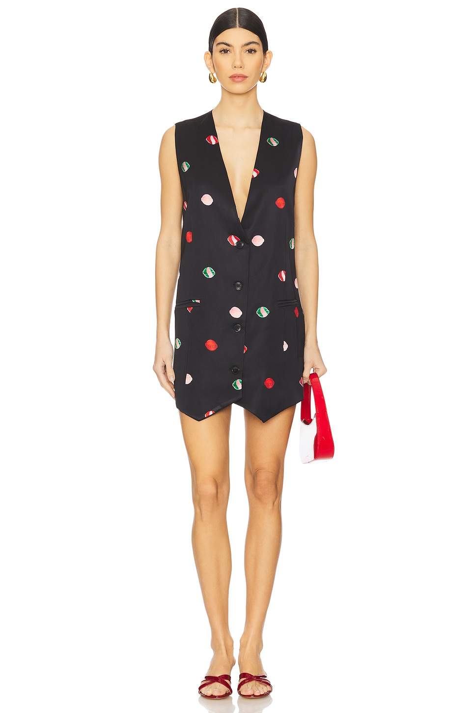 FIORUCCI Lollipop Print Vest Dress