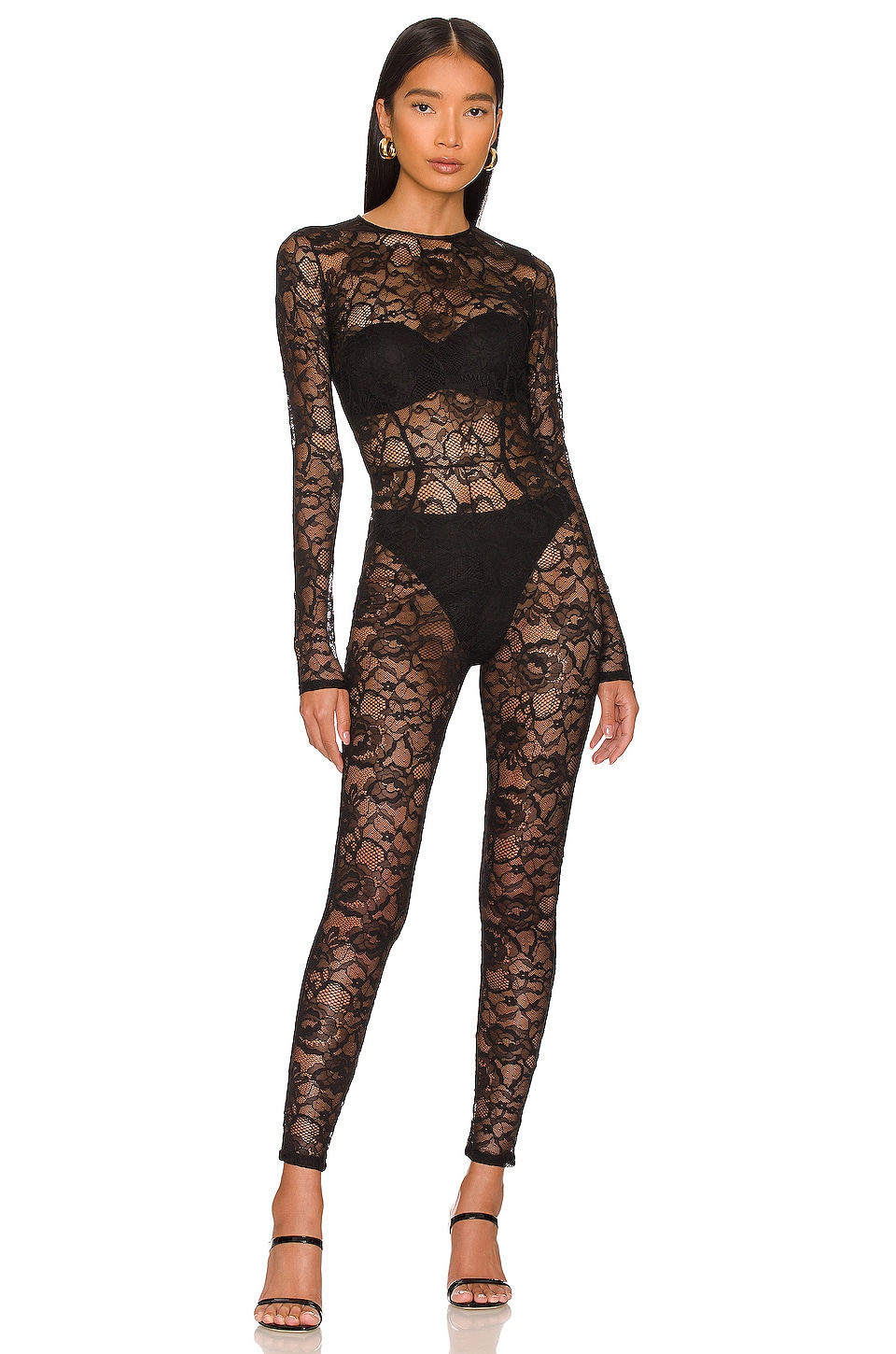 fleur du mal Lace Catsuit