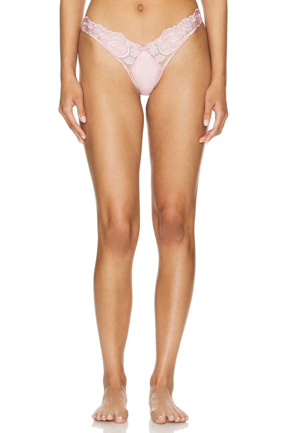 fleur du mal Rose Logo Thong