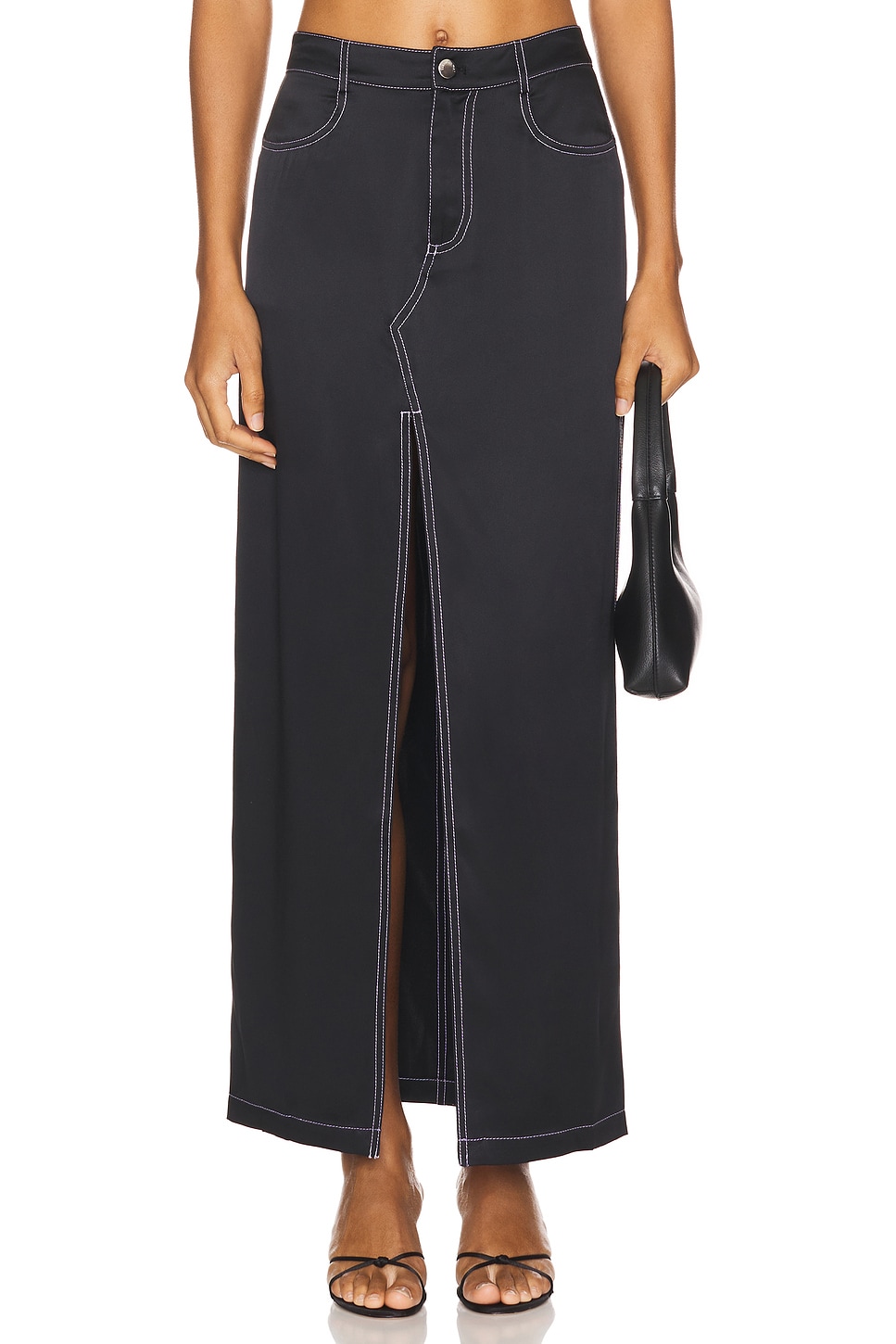 fleur du mal Silk Maxi Skirt