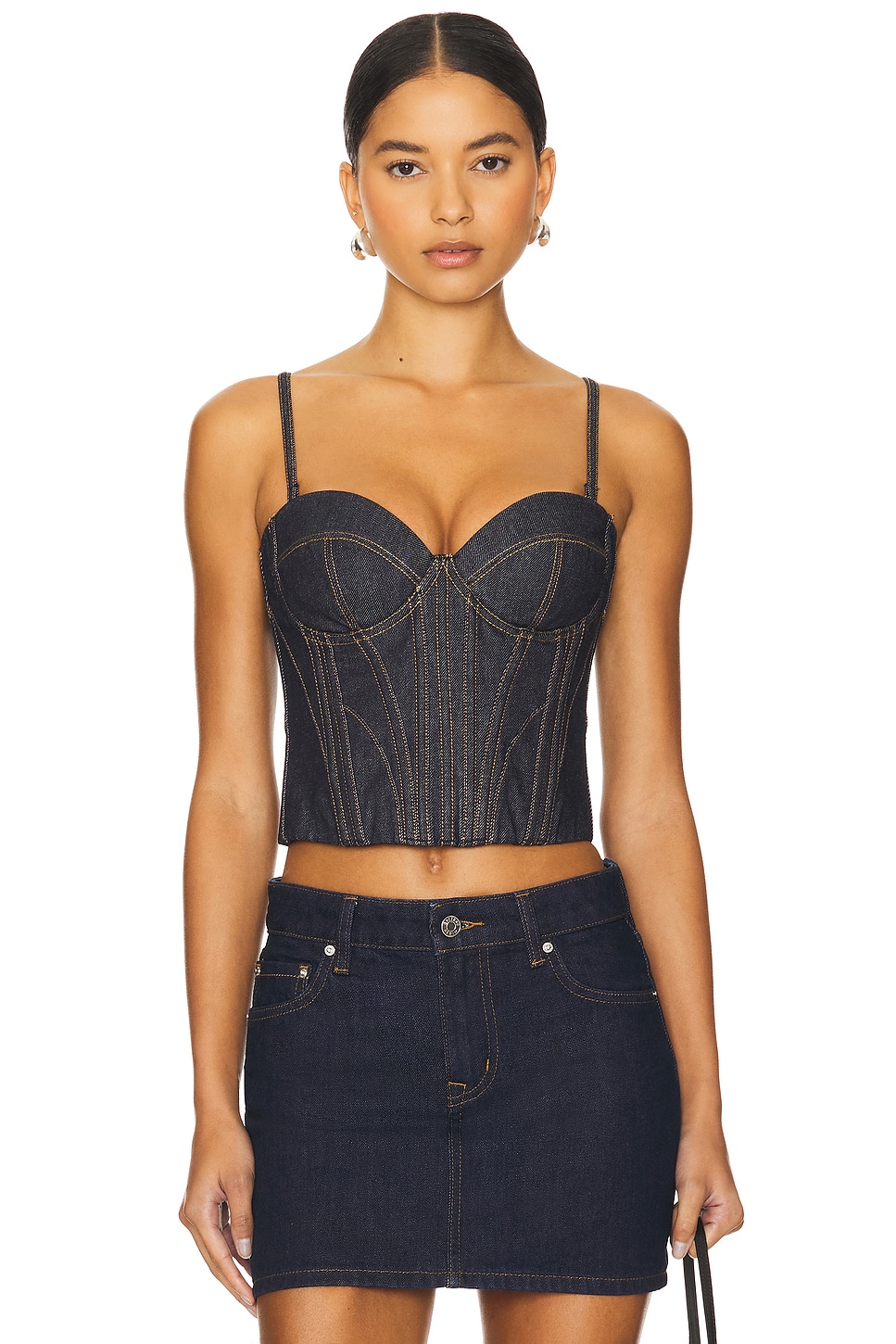 fleur du mal Denim Bustier