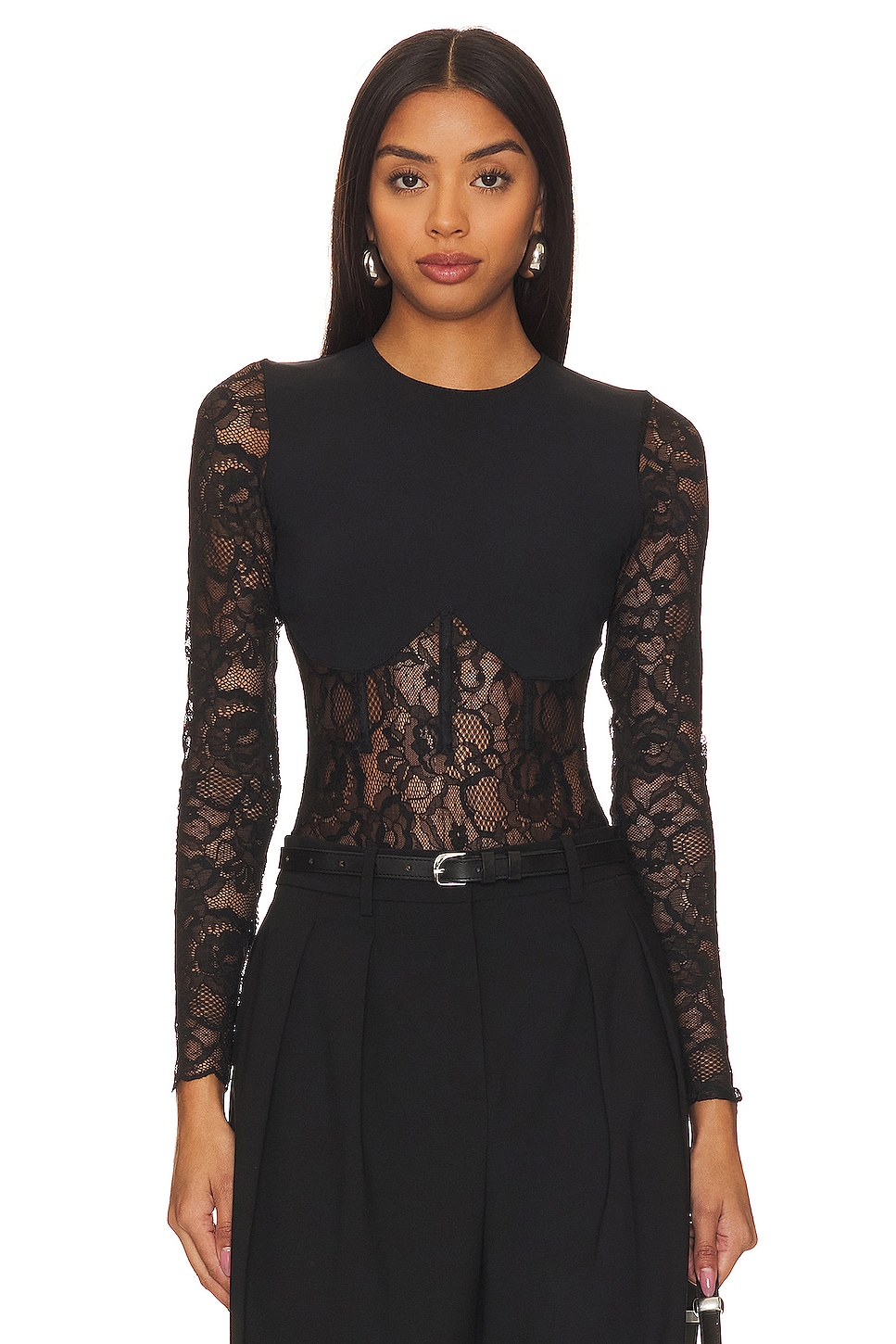 fleur du mal Boned Bodysuit