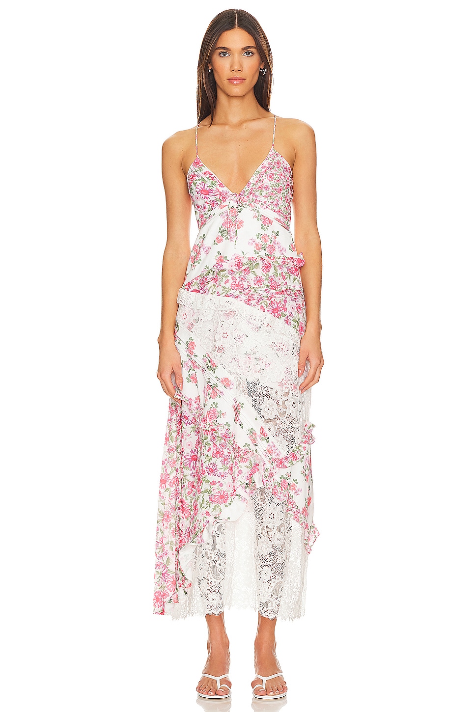 For Love & Lemons Rosalyn Maxi Dress