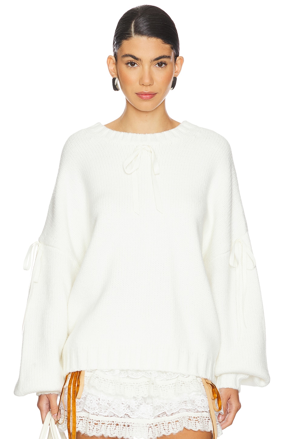 For Love & Lemons Jardin Oversized Sweater