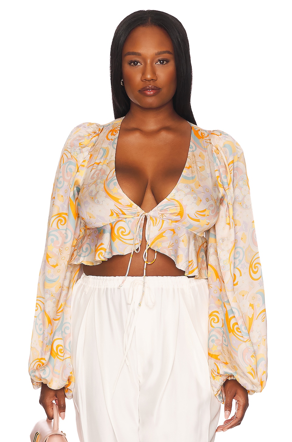 For Love & Lemons Marcia Crop Top