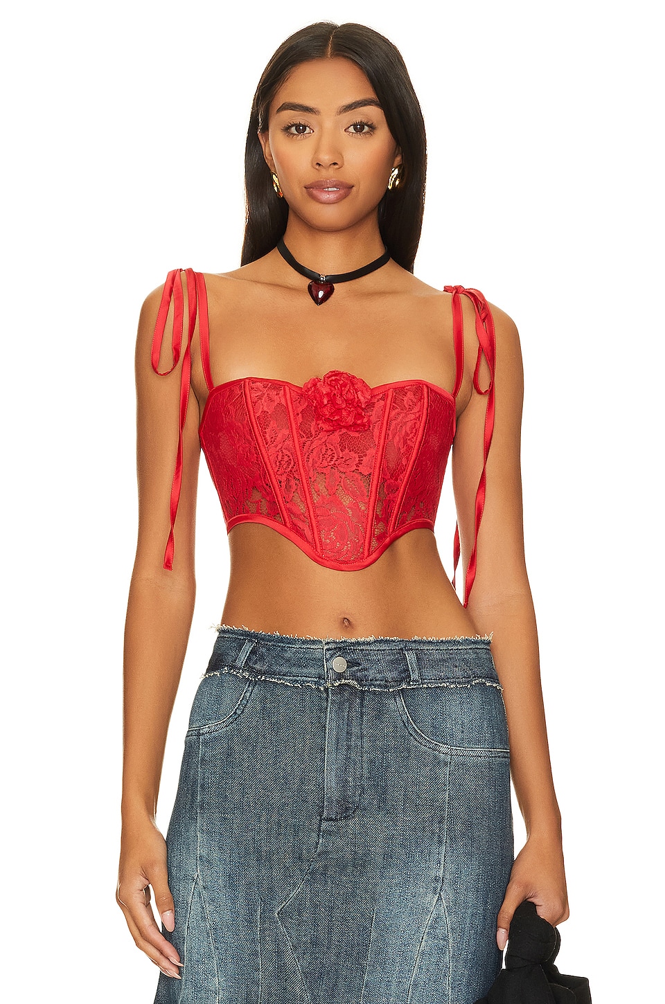 For Love & Lemons Niala Bustier Top