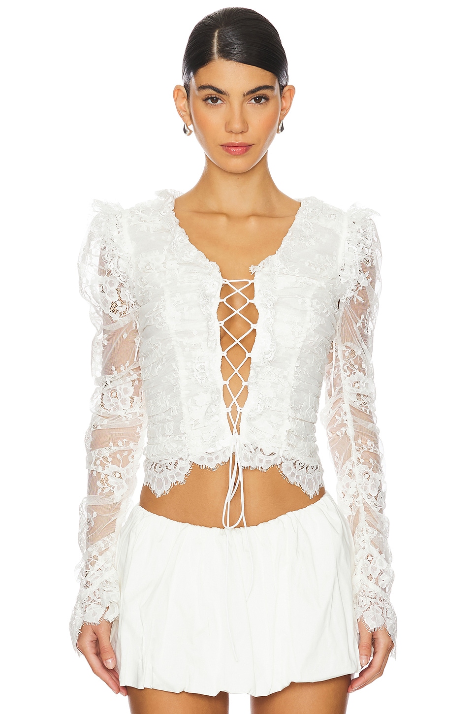 For Love & Lemons Lexi Lace Top