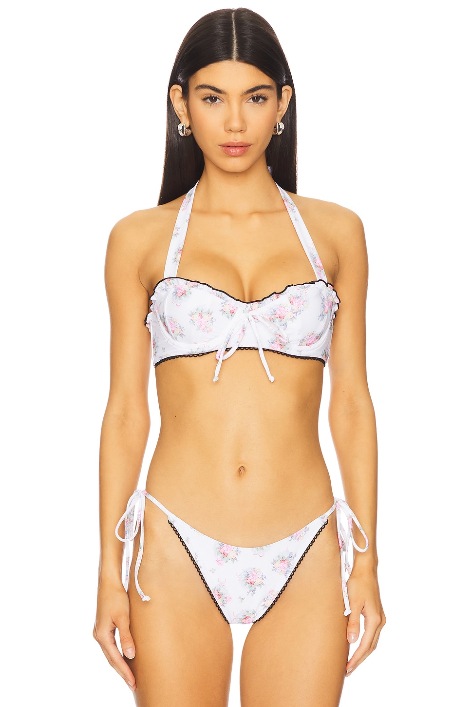 For Love & Lemons Doily Bikini Top