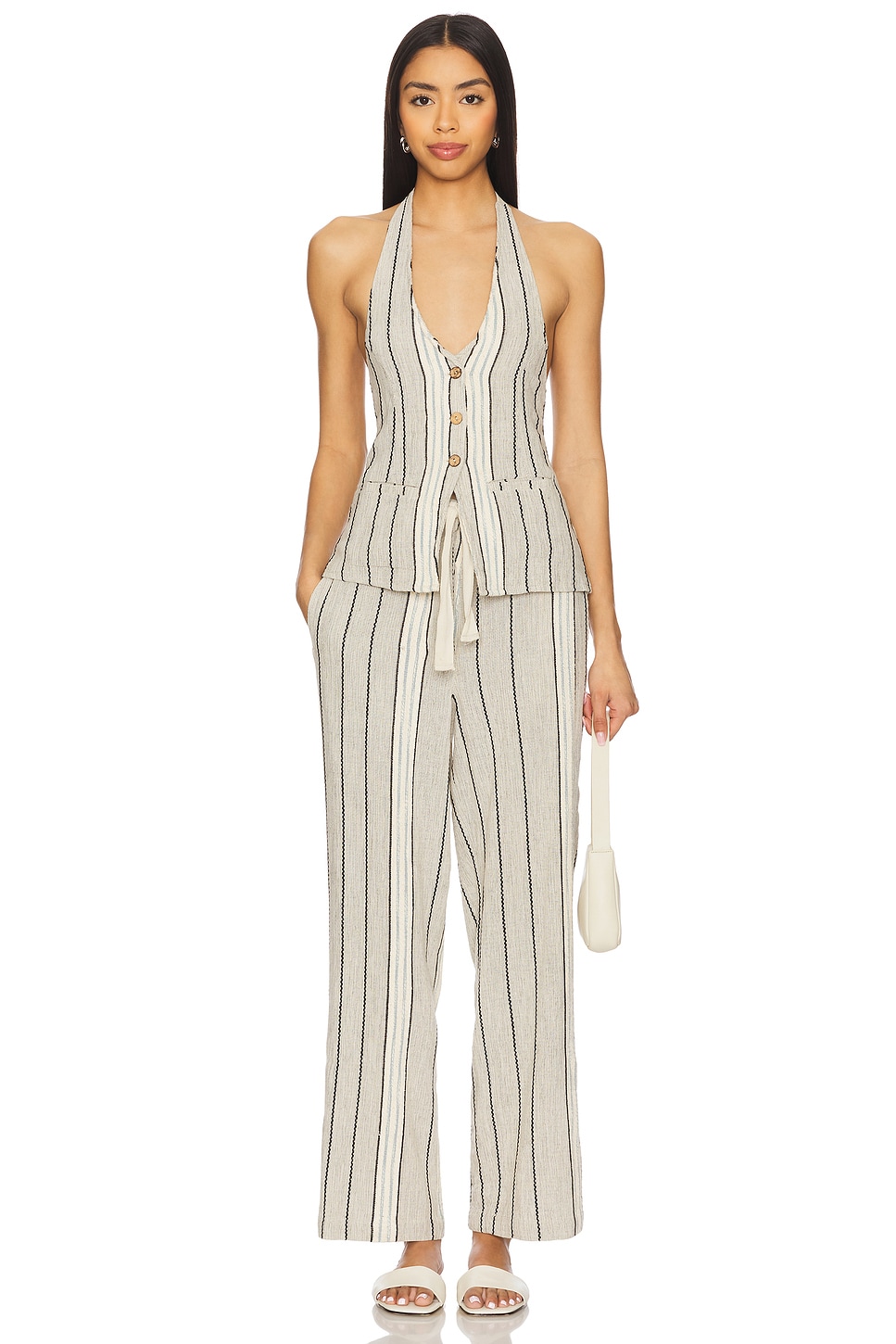 Free People x free-est Take Me To Paris Striped Set In Rocky Stripe